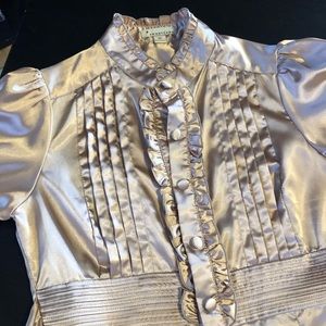 Champagne Rose top with 8 front buttons